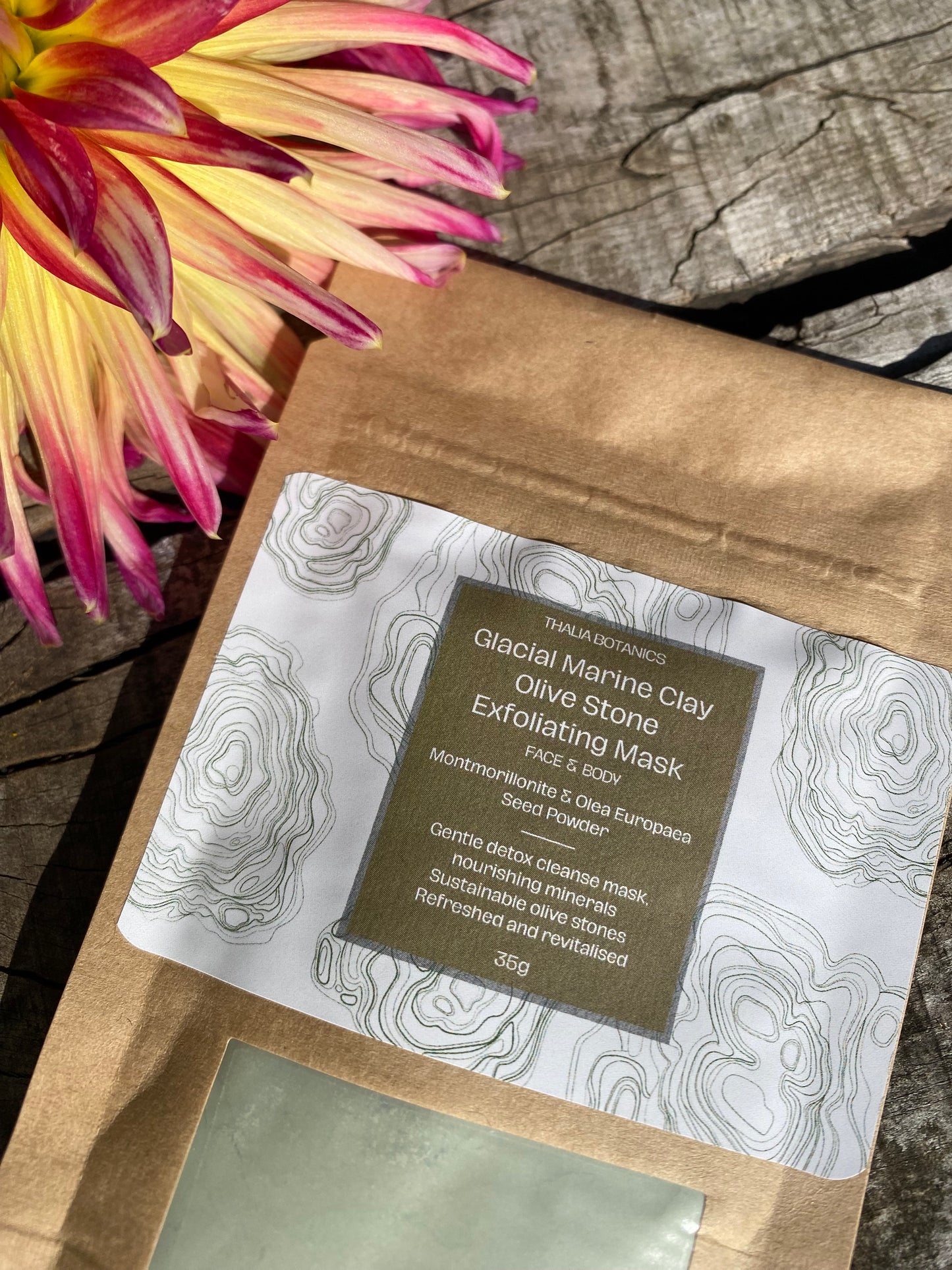 Glacial Marine Clay Olive Stone Exfoliating Mask - 35g